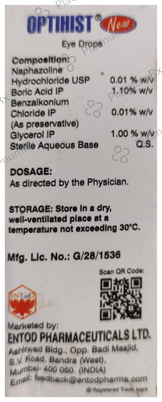 Optihist New Eye Drop 5ml