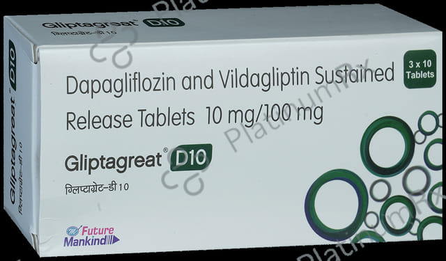 Gliptagreat D 10/100mg Tablet 10s