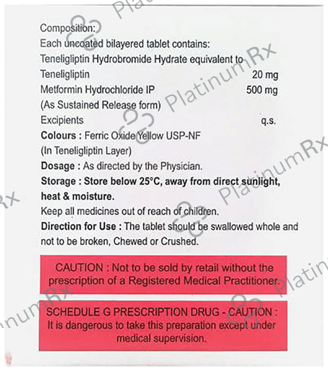 Tenligress M 500/20mg Tablet SR 10s