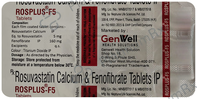 Rosplus F5 160/5mg Tablet 15s