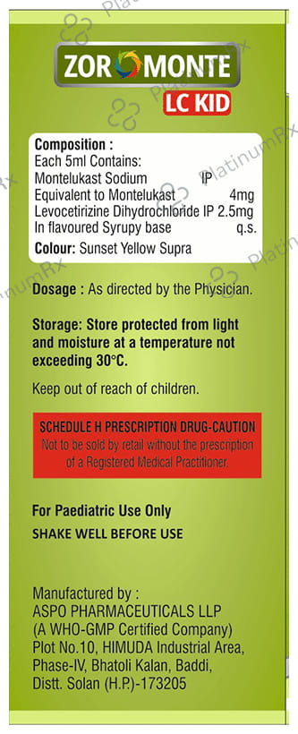 Zoromonte LC Kid Syrup