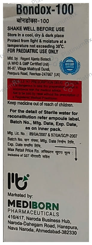 Bondox 100 Dry Syrup