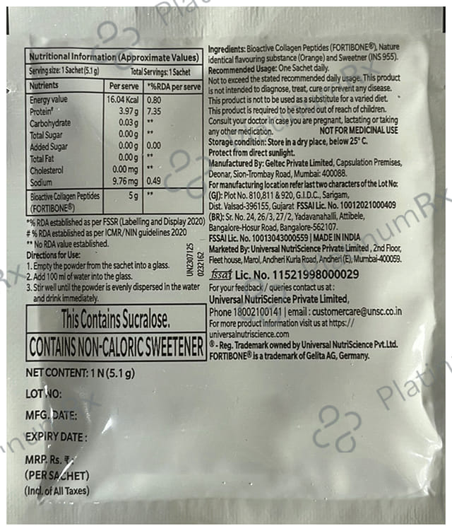 CoreDense Collagen Peptides Sachets 5.1gm