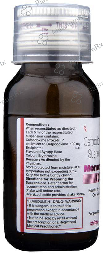 Monocef-O 100 Powder for Oral Suspension
