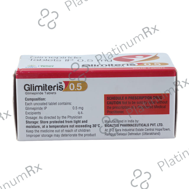 Glimiteris 0.5mg Tablet 10s