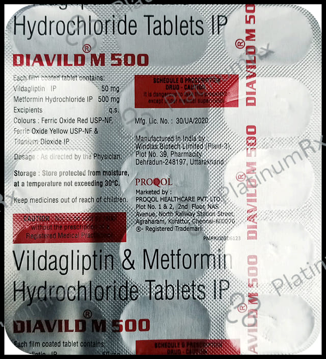 Diavild M 500/50mg Tablet 15s