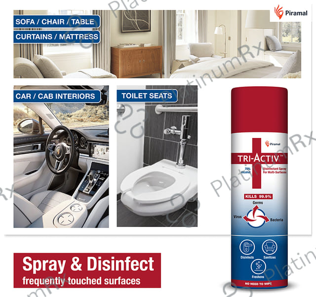 Tri-Activ 70% Alcohol Disinfectant Spray for Multi-Surfaces 100 ml