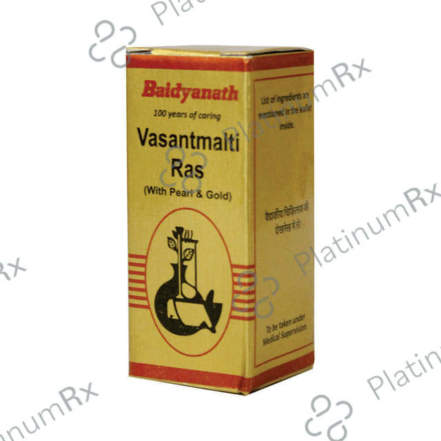 Baidyanath (Nagpur) Vasantmalti Ras with Pearl & Gold 25 tablets