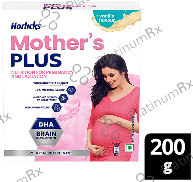 Horlicks Mother's Plus Nutrition for Pregnancy & Lactation - Flavour Vanilla