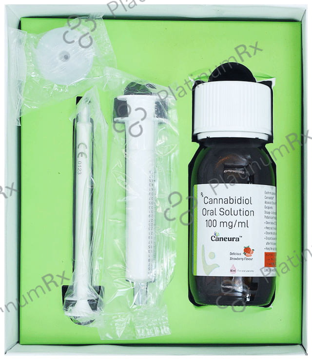 Caneura 100mg Oral Solution Strawberry Flavour 60ml