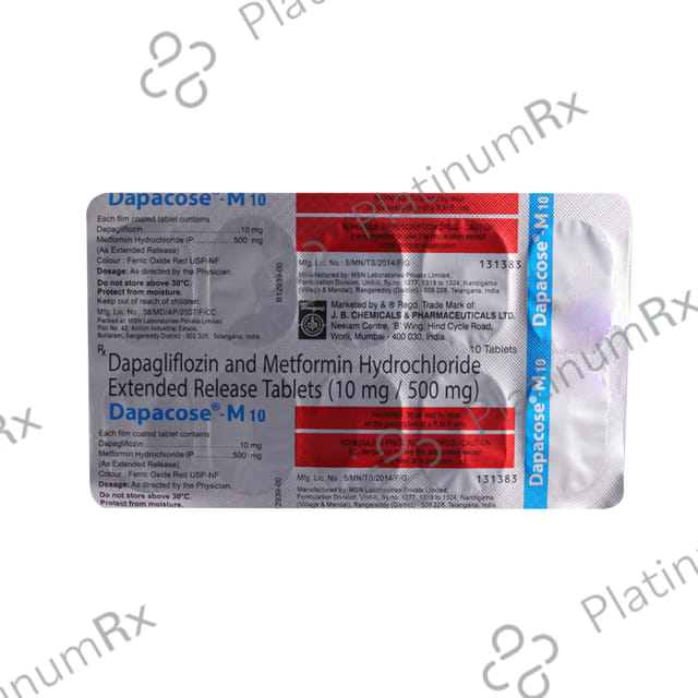 Dapacose S 10mg/50mg Tablet
