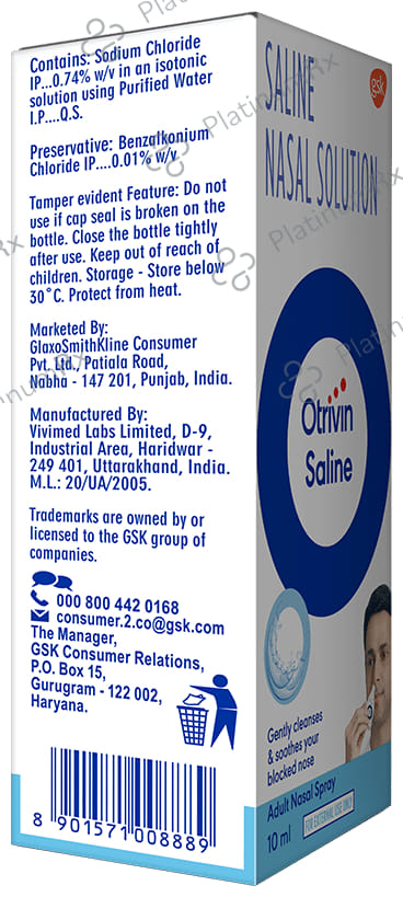 Otrivin Saline Nasal Spray 10ml