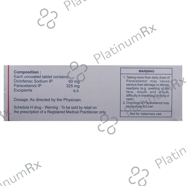 Fenak Plus 50/325mg Tablet 10s