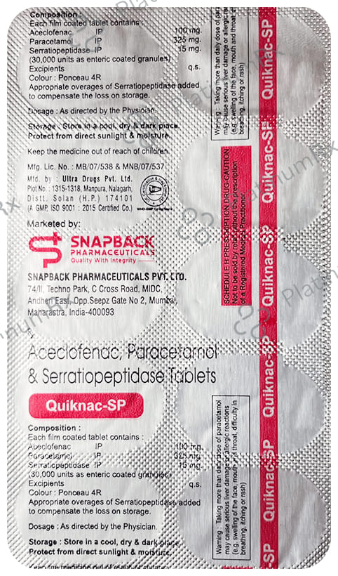 Quiknac-SP Tablet