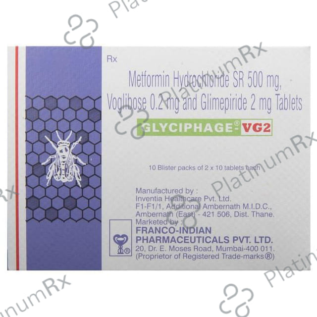 Glyciphage VG 2mg Tablet SR 10s