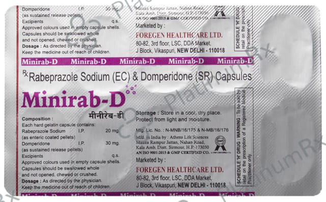 Minirab D 30/20mg Capsule SR 10s
