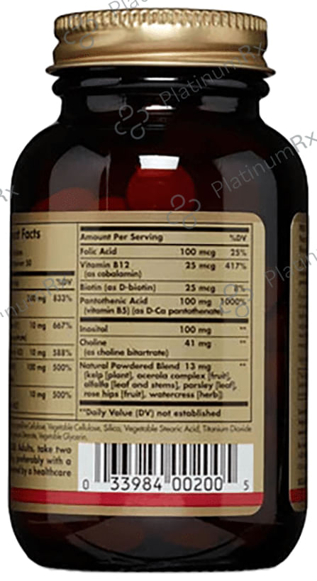 Solgar B-Complex with Vitamin C Stress Formula Tablet