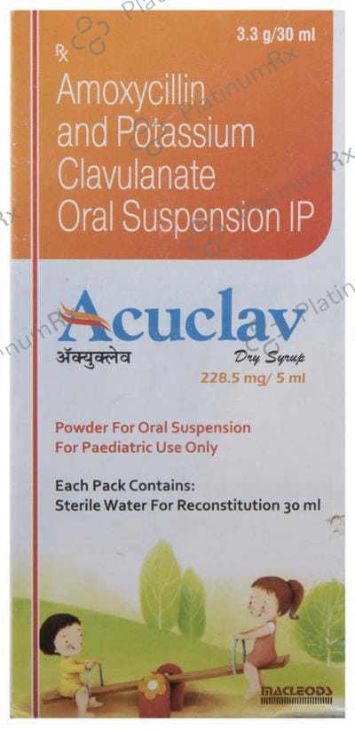 Acuclav 228.5mg Dry Syrup 30ml