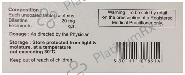 Bilamax 20mg Tablet