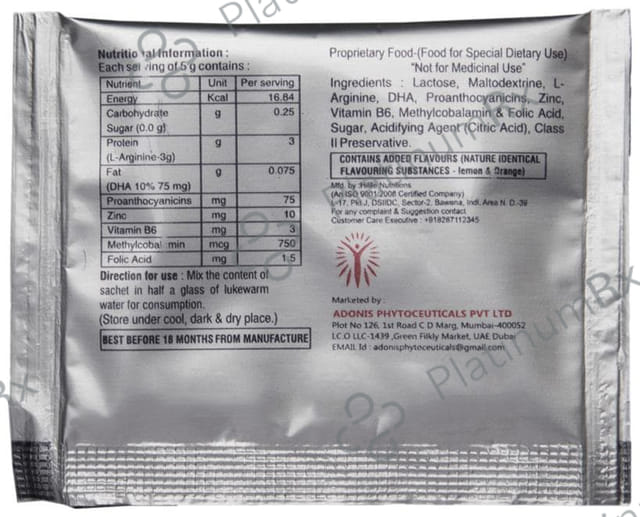 L Sure Plus Lemon Granules 5gm