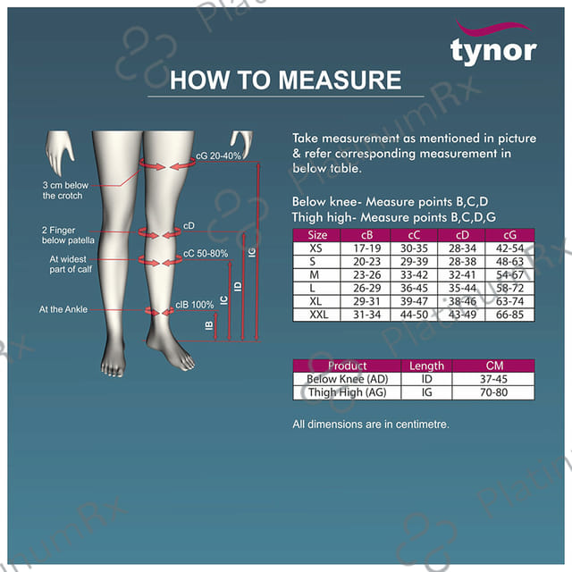 Tynor D.V.T. High Thigh Stocking Large White