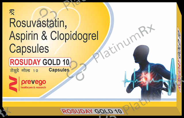 Rosuday Gold 10/75/10mg Capsule 10s