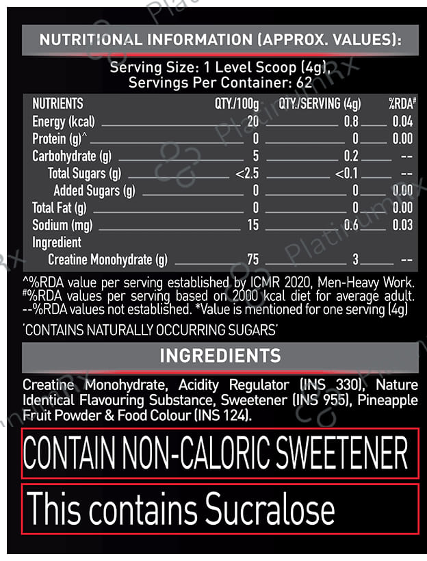 MuscleBlaze Creapro Creatine - With Creapure for Lean Muscles, Energy & Strength - Fruit Punch