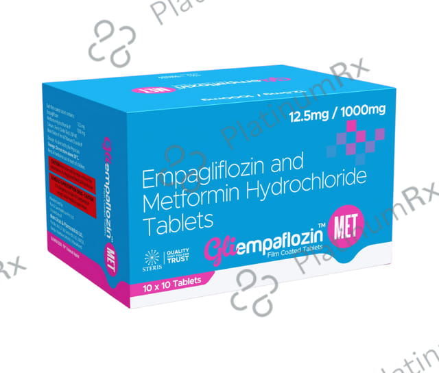 Gliempaflozin Met 12.5/1000mg Tablet ER 10s