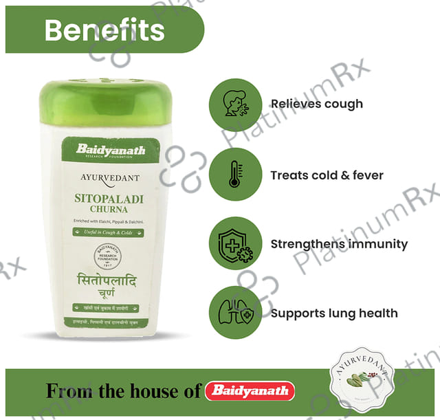 Baidyanath (Jhansi) Ayurvedant Sitopaladi Churna
