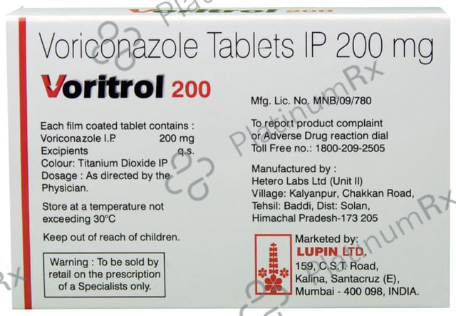Voritrol 200mg Tablet 4s