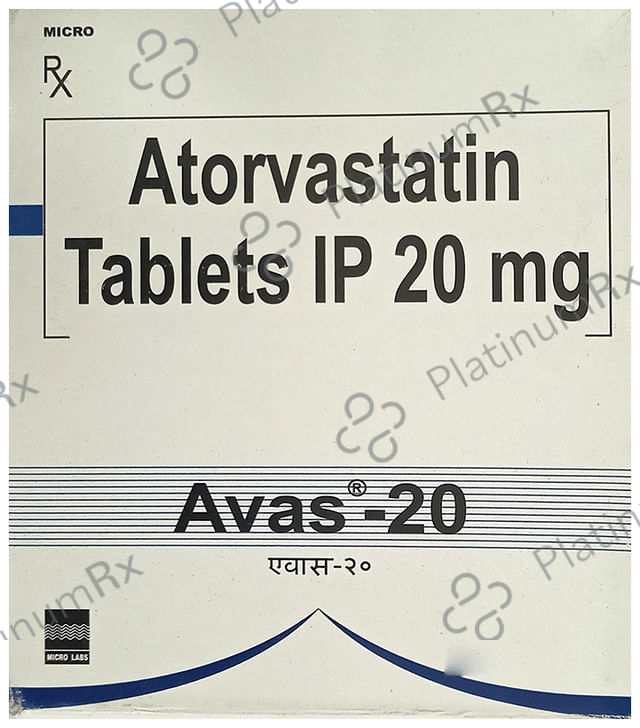 Avas 20mg Tablet 30s