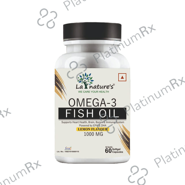 La Nature's Omega 3 Fish Oil 1000mg Lemon Capsule 60s