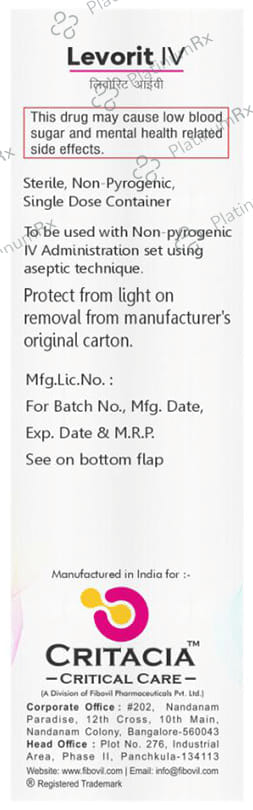 Levorit 500mg Infusion 100ml