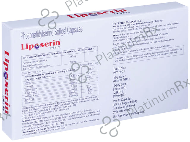 Liposerin 200mg Capsule 10s