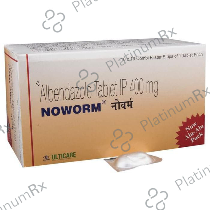 Noworm Chewable 400mg Tablet 1s