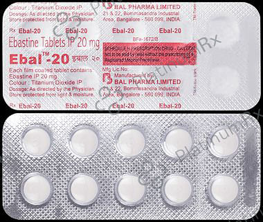 Ebal 20mg Tablet 10s