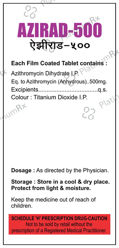 Azirad 500mg Tablet 3s