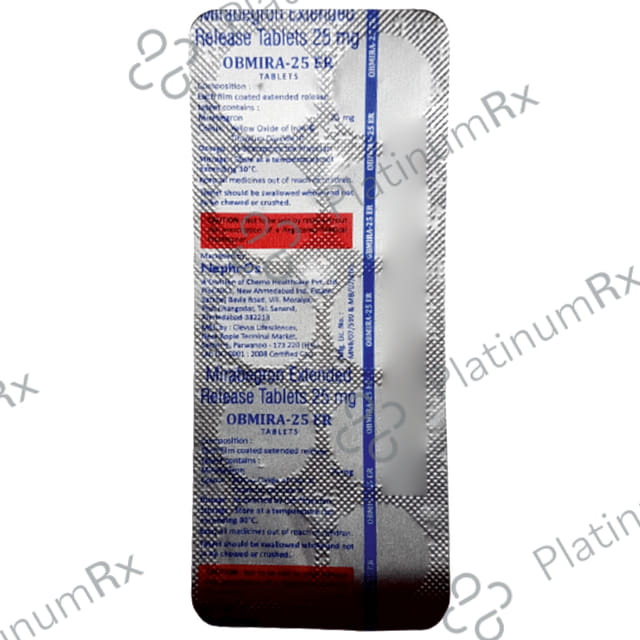 Obmira 25mg Tablet ER
