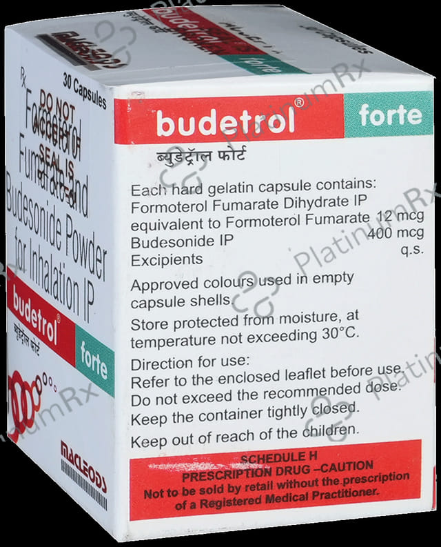 Budetrol Forte 400/12mcg Capsule 30s