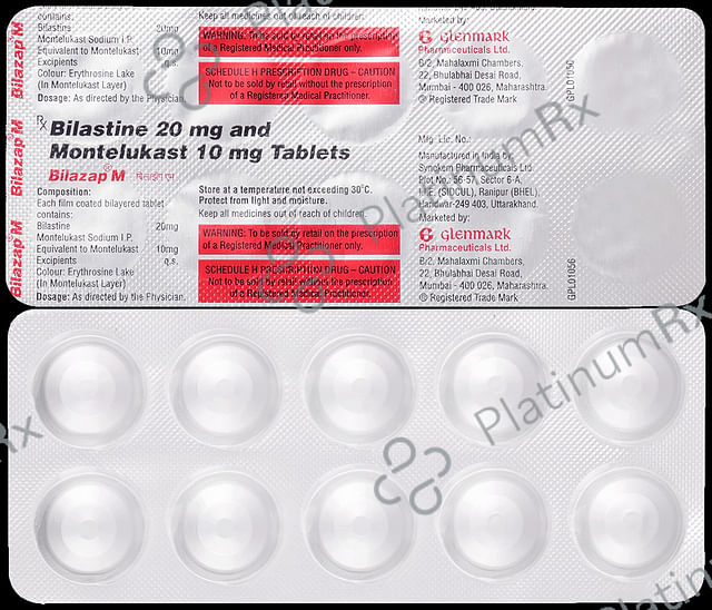 Bilazap M 20/10mg Tablet 10s