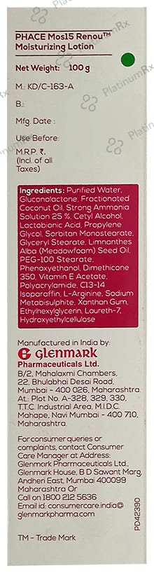 Phace Mos15 Renou Moisturizing Lotion 100gm