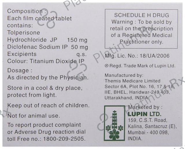 Tolifast D 50/150mg Tablet 10s