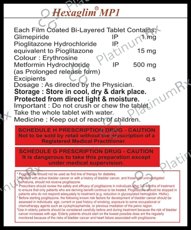 Hexaglim MP1 Tablet PR 15s