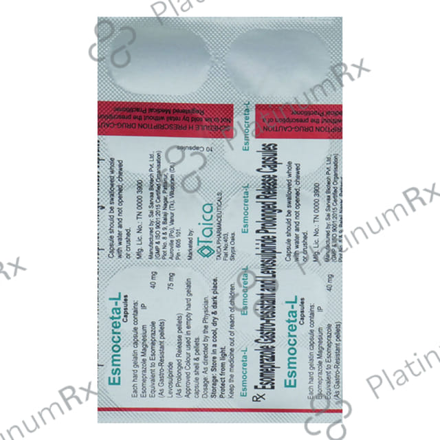Esmocreta L 75/40mg Tablet 10s