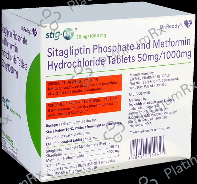 Stig MT 50/1000mg Tablet 15s