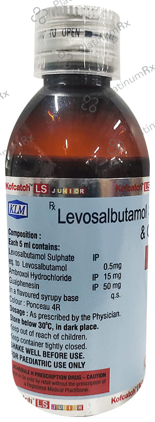 Kofcatch LS Junior 15/50/0.5mg Expectorant 100ml
