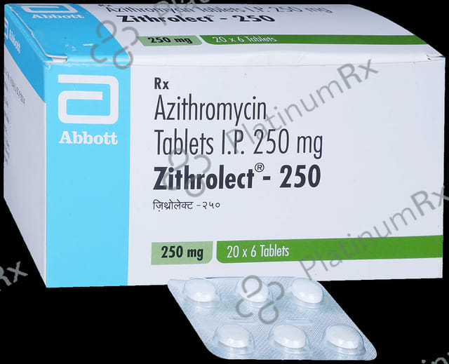 Zithrolect 250mg Tablet 6s