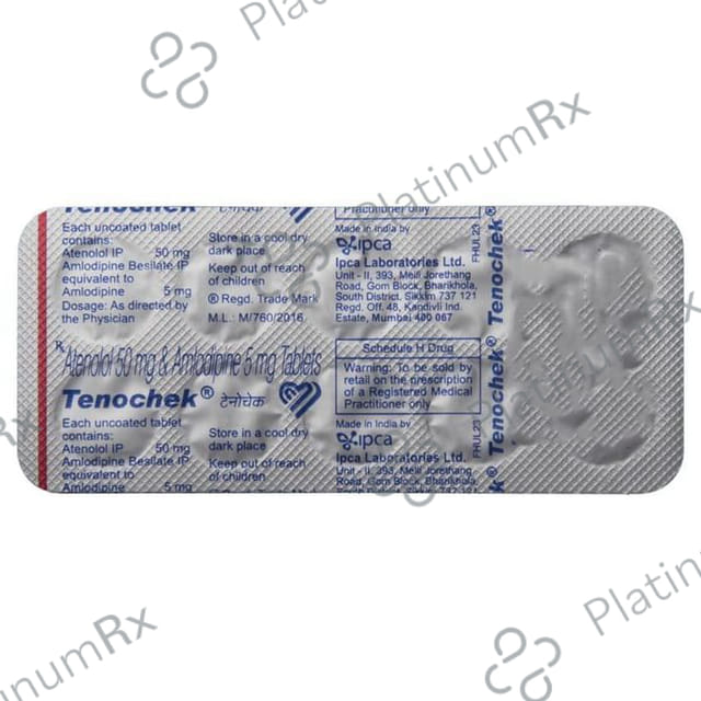 Tenochek 5/50mg Tablet 10s