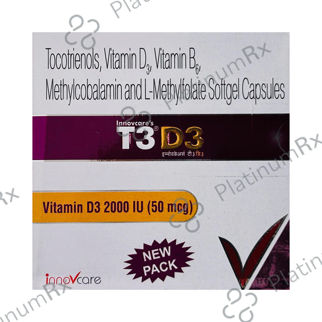 Innovcares T3 D3 Capsule 15s
