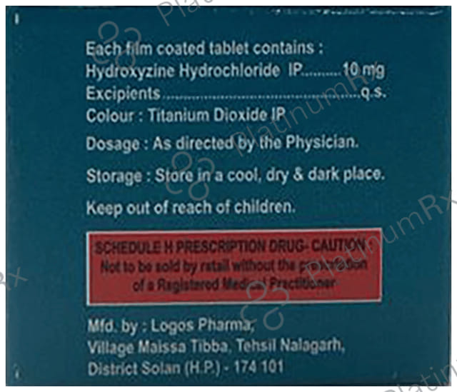Droxyzine 10mg Tablet